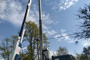Анапа: обслуживание линий электропередач автовышкой 24 м