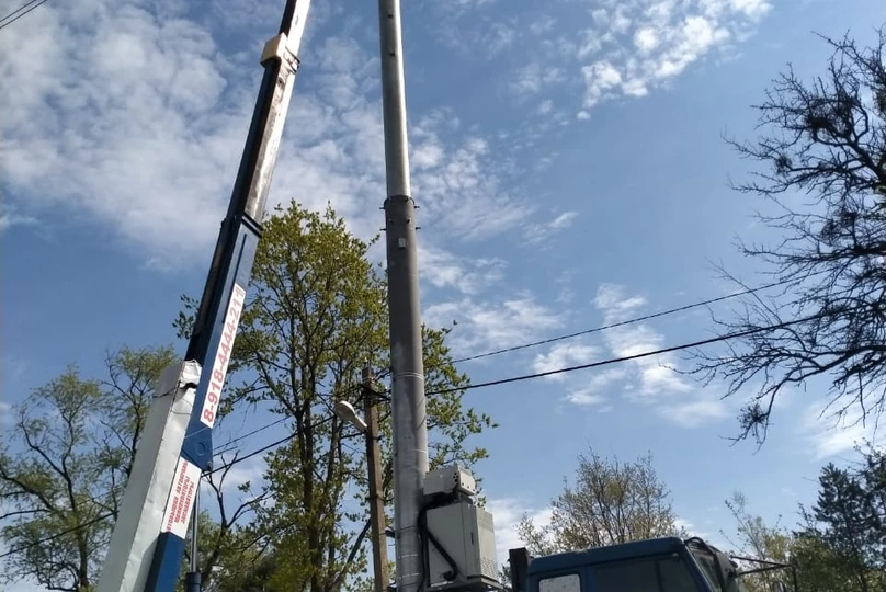 Анапа: обслуживание линий электропередач автовышкой 24 м