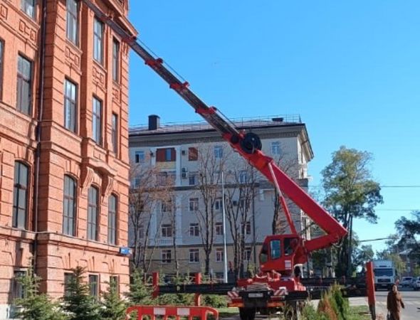 Реставрация фасада здания-памятника XIX века в центре Краснодара
